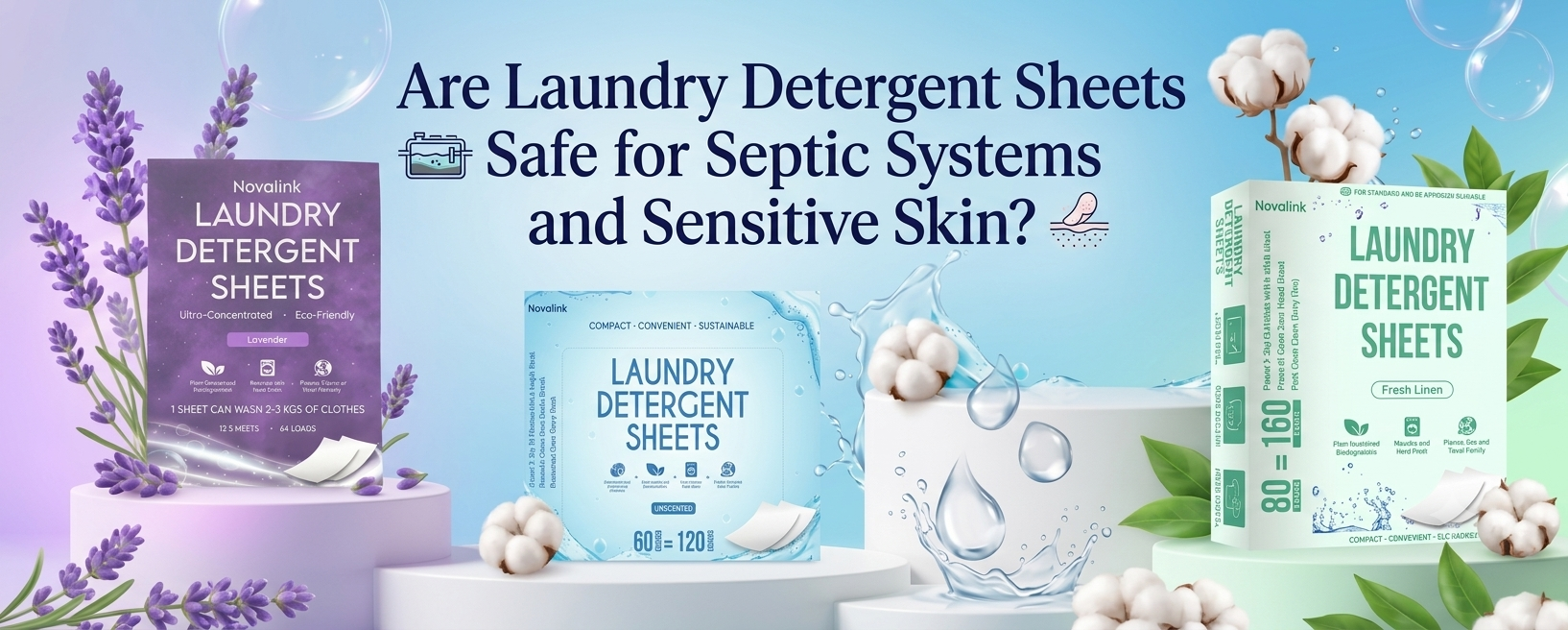 You are currently viewing Are Laundry Detergent Sheets Safe for Septic Systems and Sensitive Skin?