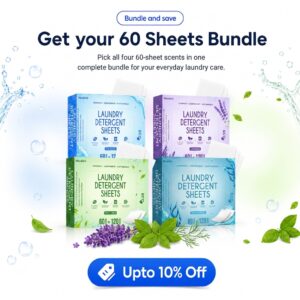 60 Sheets – 120 Load Detergent Sheets Bundle