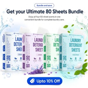 80 Sheets – 160 Load Detergent Sheets Bundle
